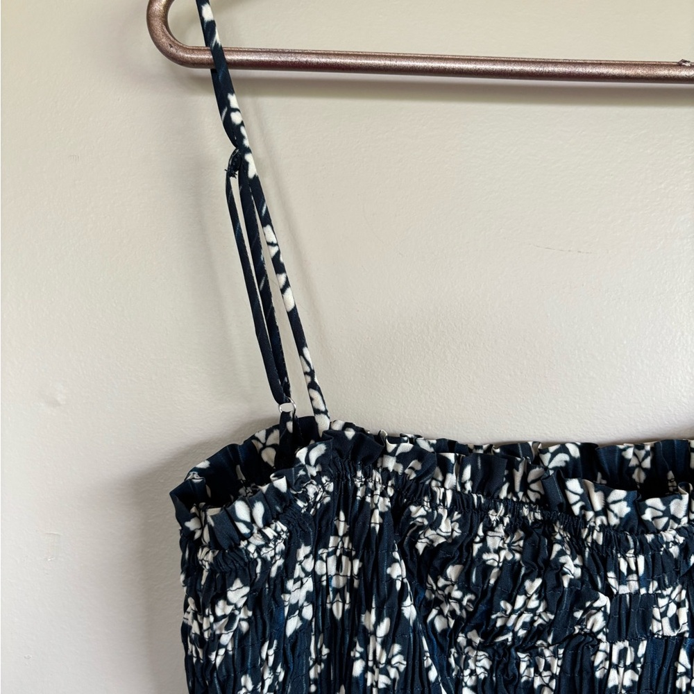 Zara Ruched Navy patterned mini - Picture 5 of 5